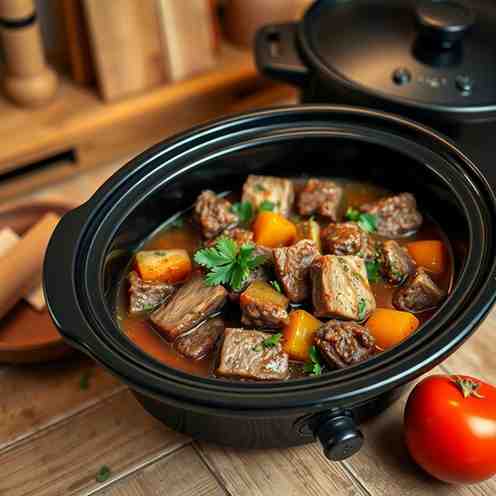 Traditional Beef Stew Slow Cooker - Faroese-Style Recipe